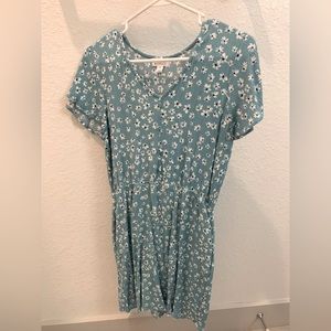 Market & Spruce Blue Floral Print Dress